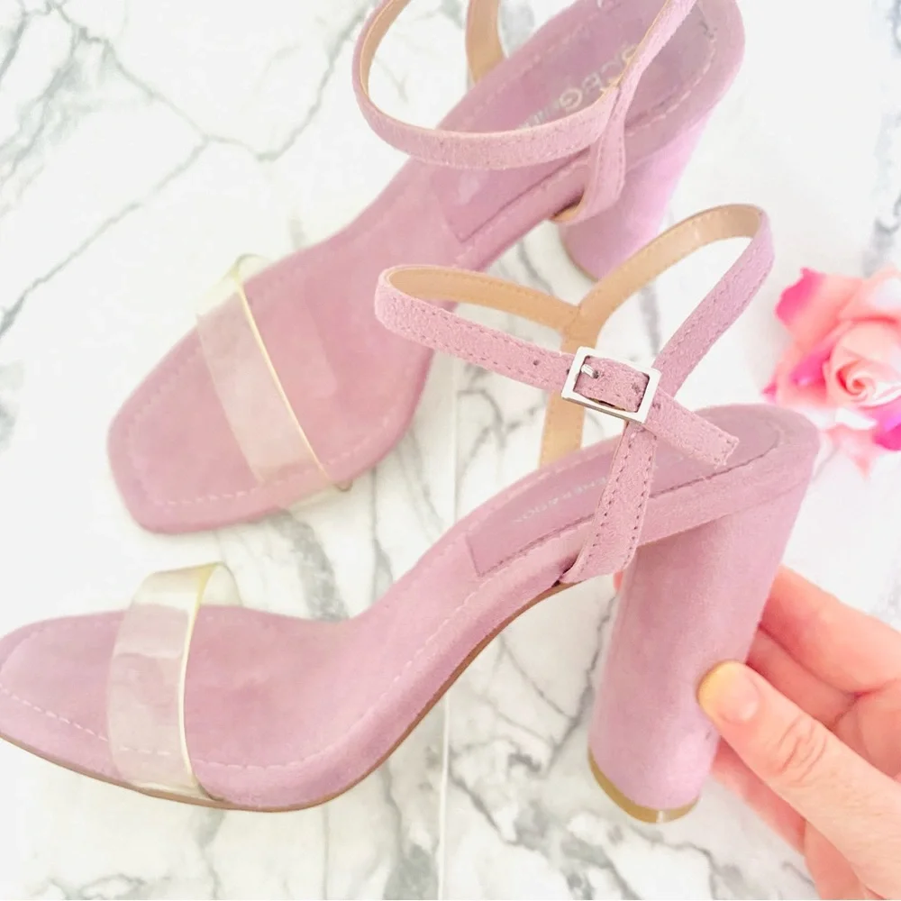 💕Pretty Purple PVC Heels SZ 8.5 - Picture 5 of 13